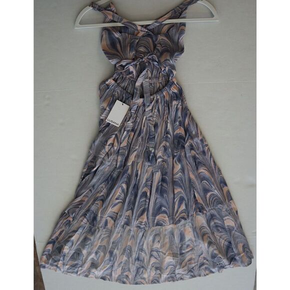 Lusana x Anthropologie Women's Sz Small US 4 Opal Strappy Midi Kella Dress - Picture 2 of 6